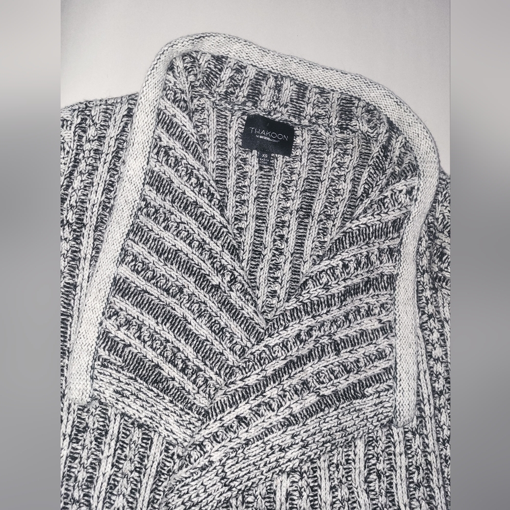 Thakoon for Design Nation Woven Cardigan Sweater Cropped Sleeve Size X Small‎ - Picture 4 of 8